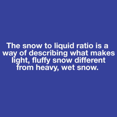 What Are Snow Ratios